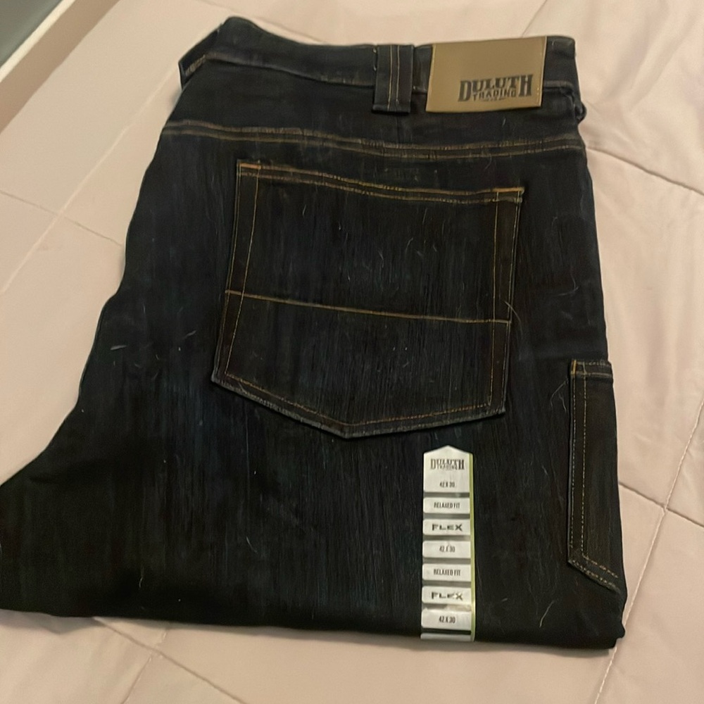 NWT Duluth ballroom double flex jeans 42x30
